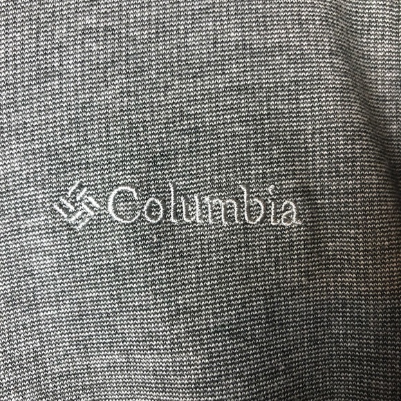 Columbia 1/4 Zip Pullover Men's Gray Cotton Blend Lightweight Sweater Size Small - Picture 3 of 6